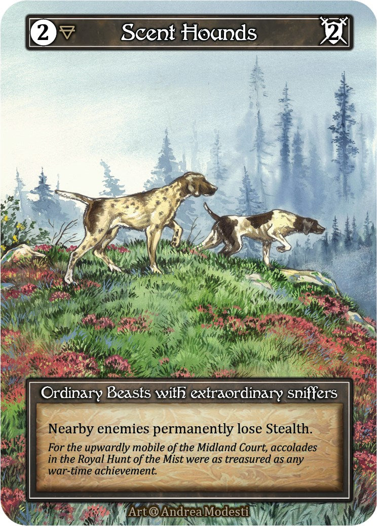 Scent Hounds (Foil) [Alpha] | Exor Games New Glasgow