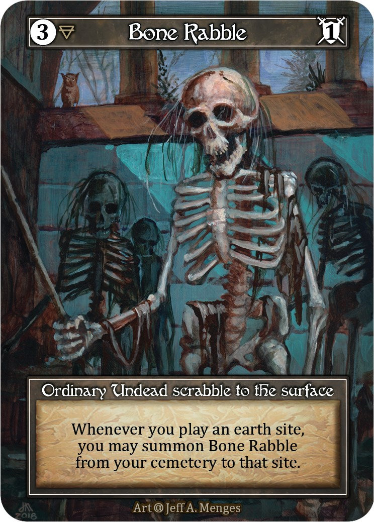 Bone Rabble (Foil) [Alpha] | Exor Games New Glasgow