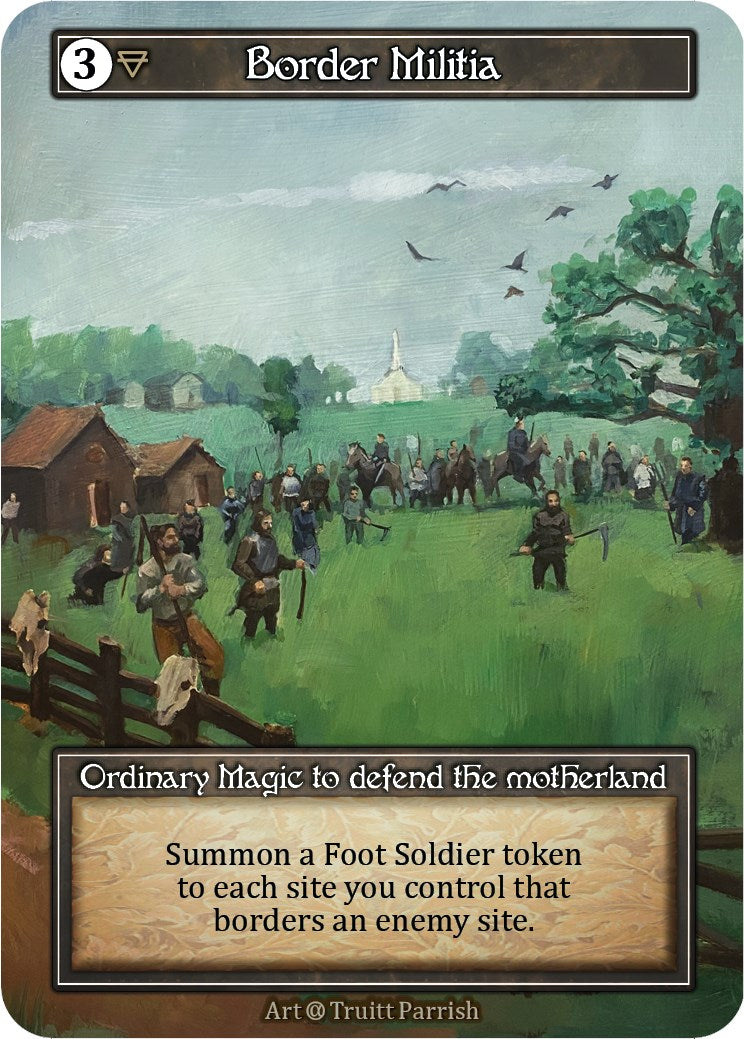 Border Militia (Foil) [Alpha] | Exor Games New Glasgow