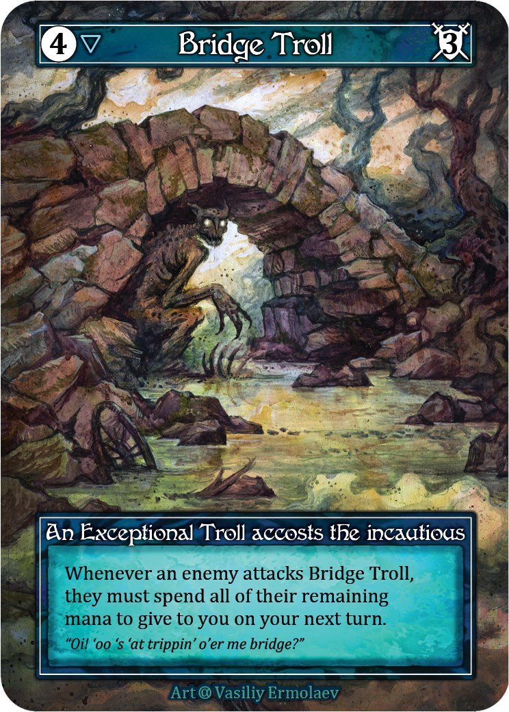 Bridge Troll (Foil) [Alpha] | Exor Games New Glasgow