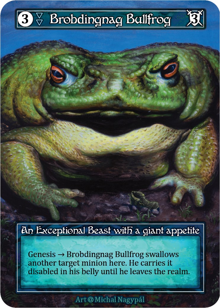 Brobdingnag Bullfrog (Foil) [Alpha] | Exor Games New Glasgow