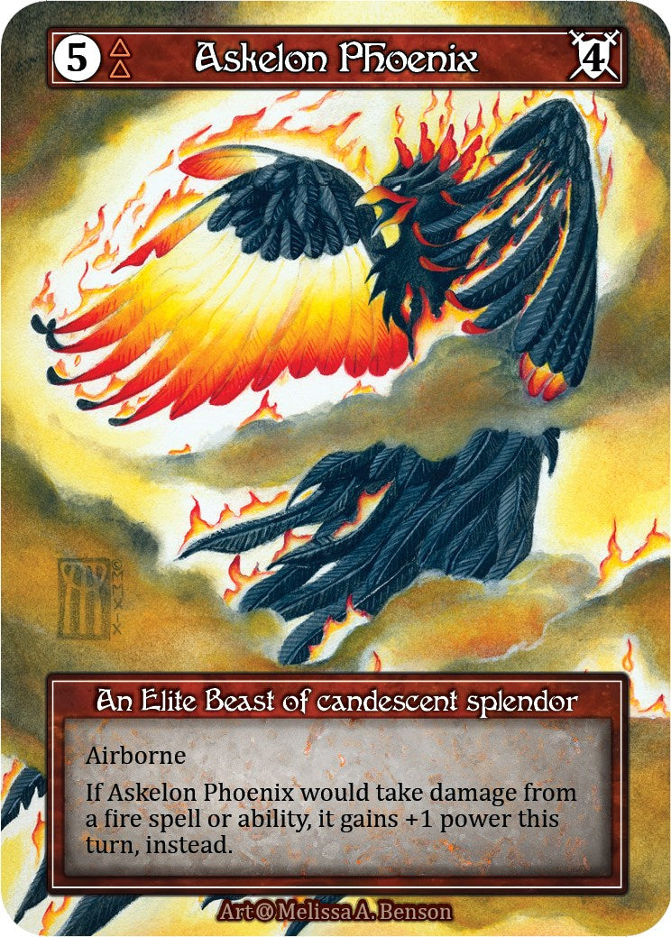 Askelon Phoenix (Foil) [Alpha] | Exor Games New Glasgow