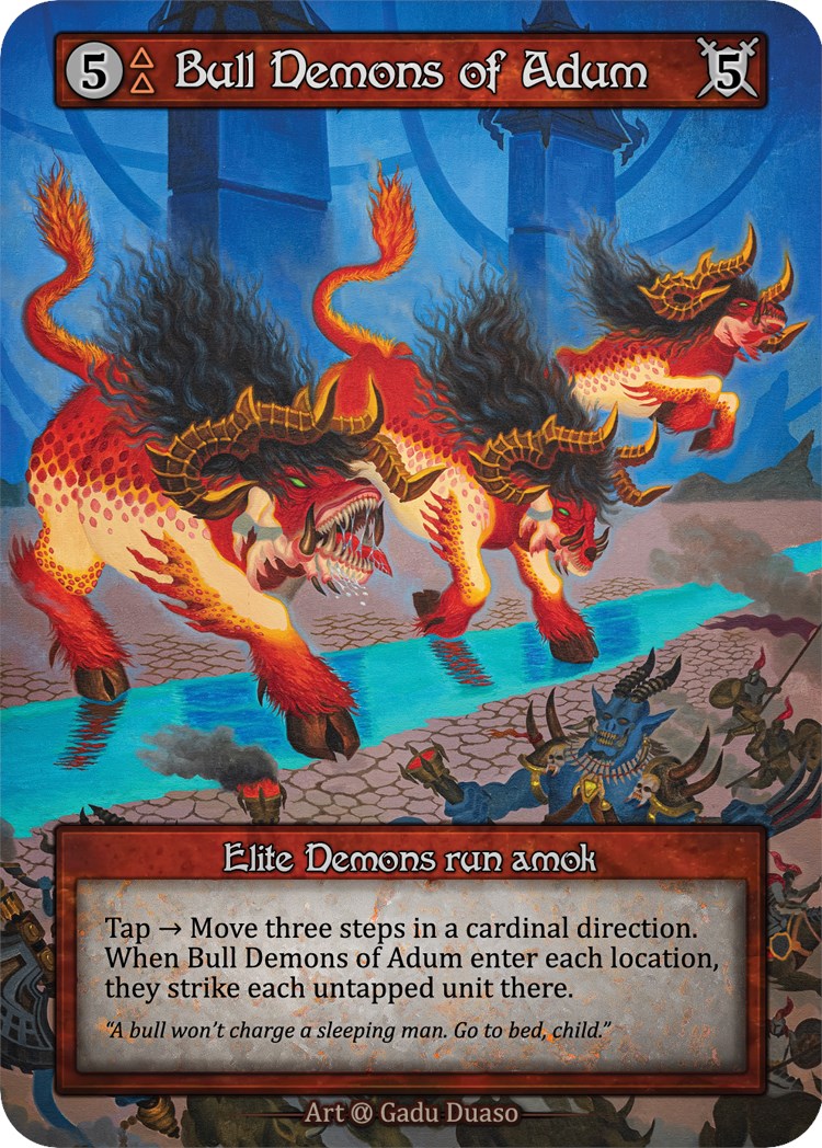Bull Demons of Adum (Preconstructed Deck) [Alpha] | Exor Games New Glasgow