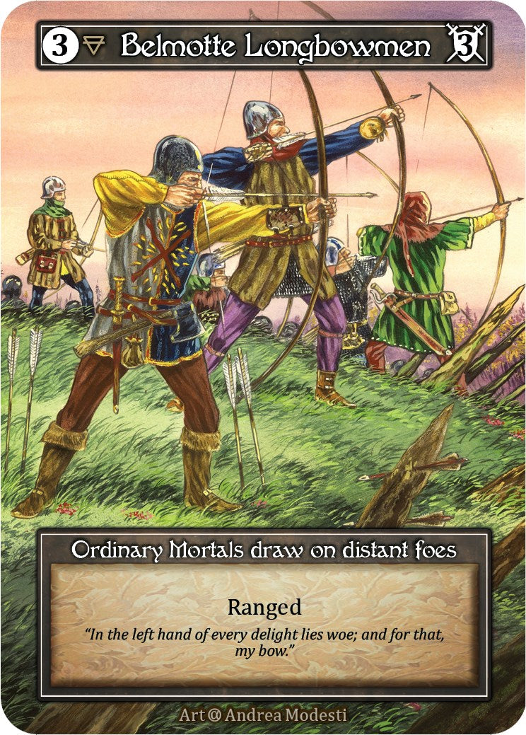 Belmotte Longbowmen (Foil) [Alpha] | Exor Games New Glasgow