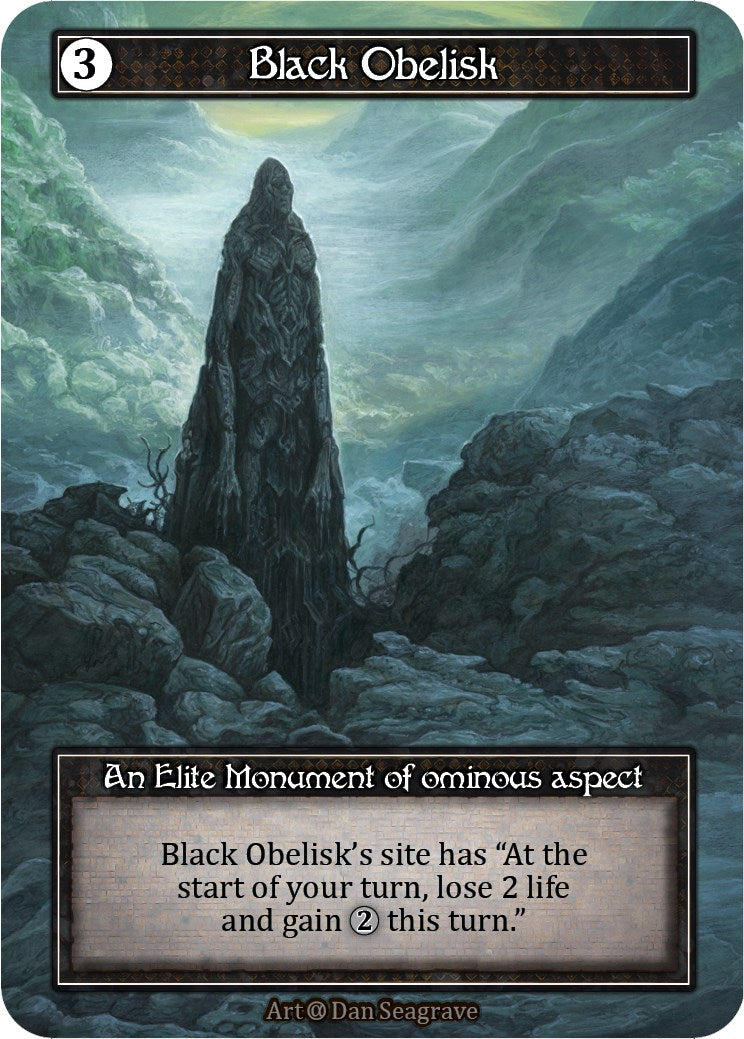Black Obelisk (Foil) [Alpha] | Exor Games New Glasgow