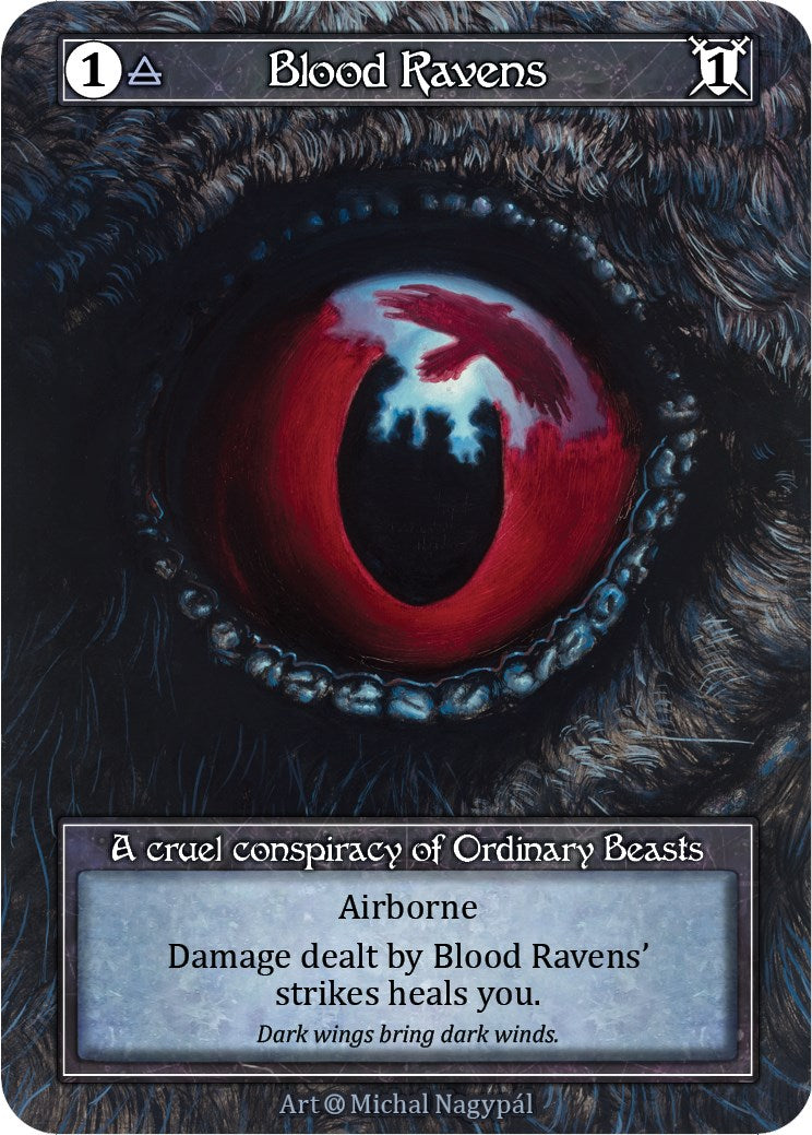 Blood Ravens (Foil) [Alpha] | Exor Games New Glasgow
