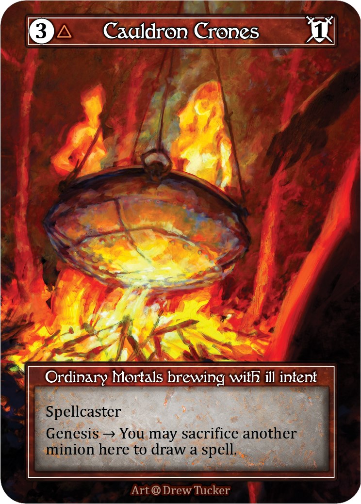 Cauldron Crones (Foil) [Alpha] | Exor Games New Glasgow