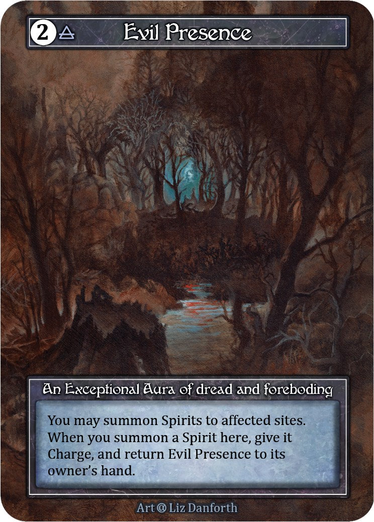 Evil Presence (Foil) [Alpha] | Exor Games New Glasgow