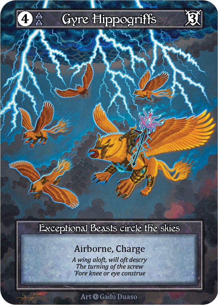 Gyre Hippogriffs (Foil) [Alpha] | Exor Games New Glasgow