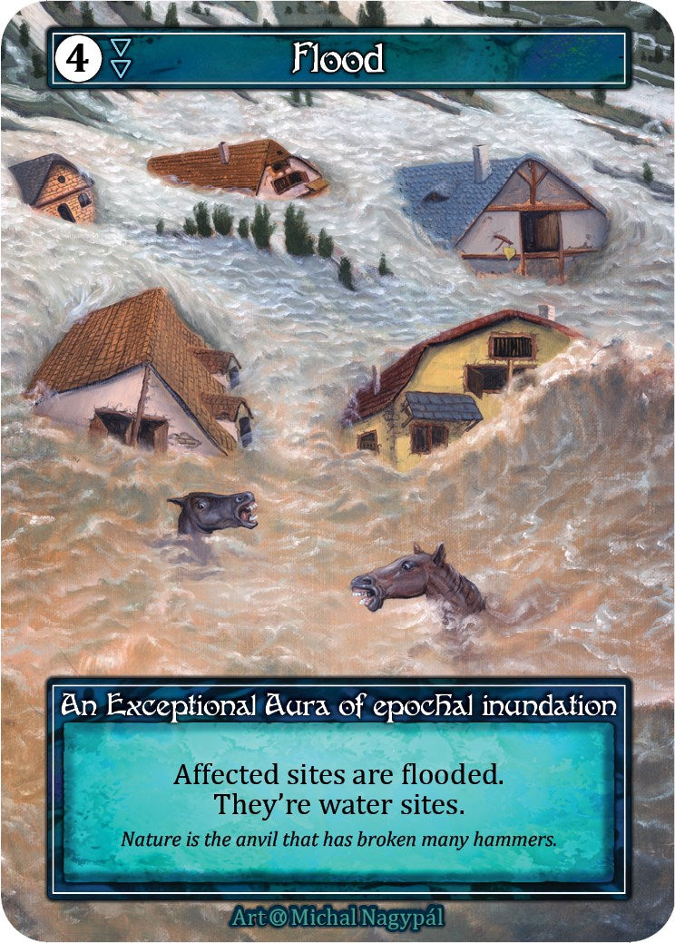 Flood (Foil) [Alpha] | Exor Games New Glasgow