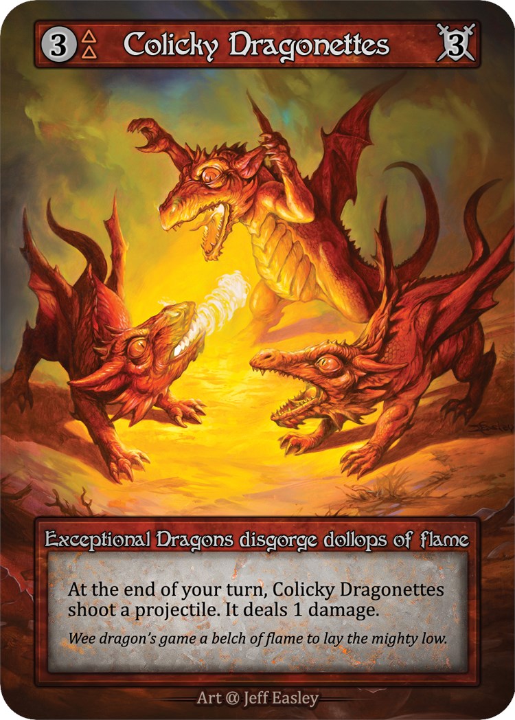 Colicky Dragonettes (Preconstructed Deck) [Alpha] | Exor Games New Glasgow