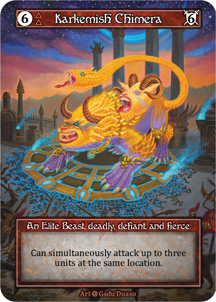 Karkemish Chimera (Foil) [Alpha] | Exor Games New Glasgow