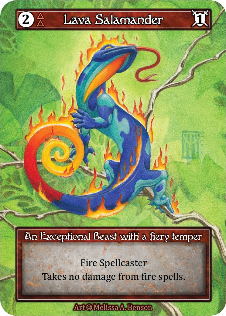 Lava Salamander (Foil) [Alpha] | Exor Games New Glasgow