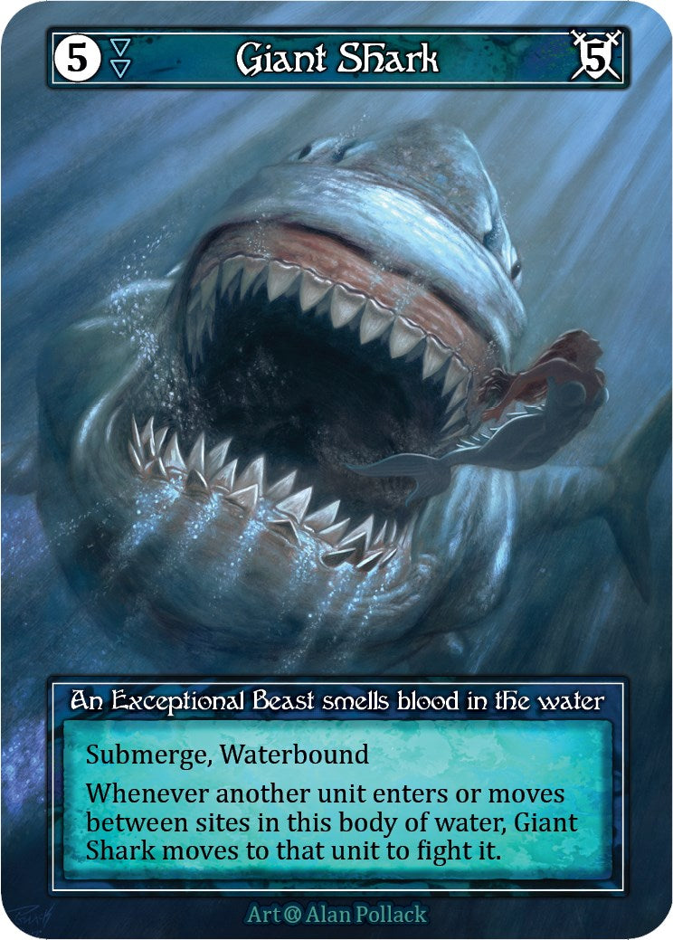 Giant Shark (Foil) [Alpha] | Exor Games New Glasgow