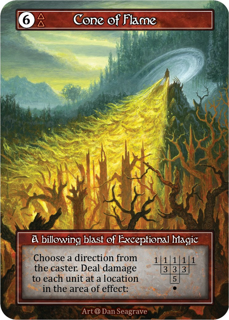 Cone of Flame (Foil) [Alpha] | Exor Games New Glasgow