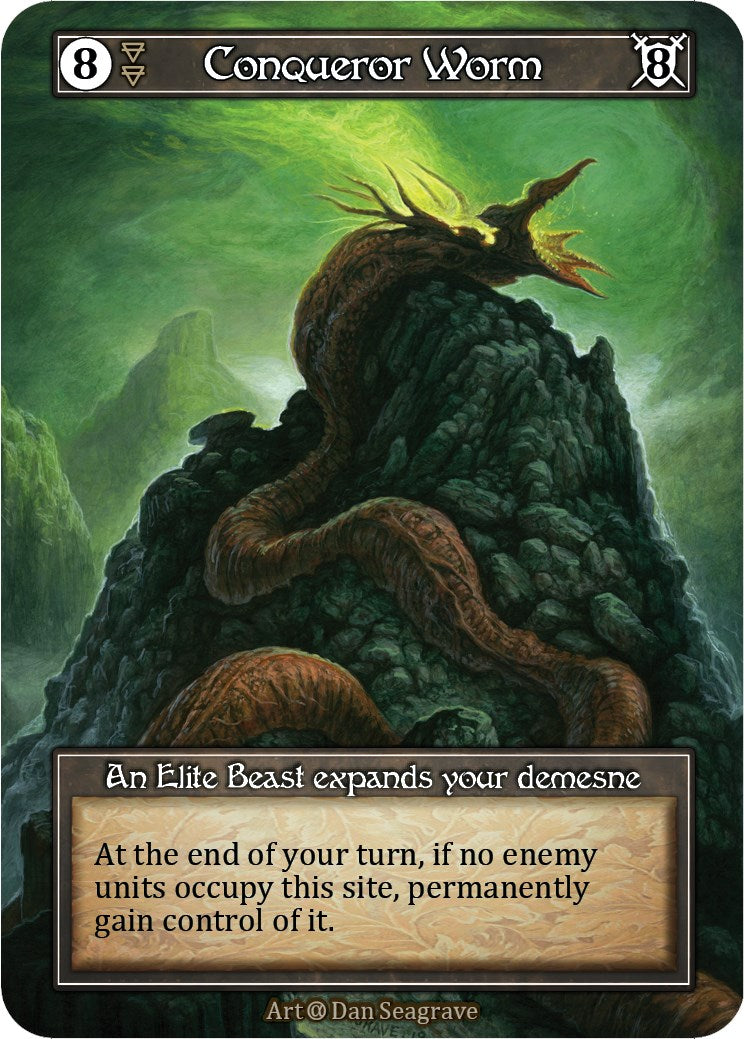 Conqueror Worm (Foil) [Alpha] | Exor Games New Glasgow