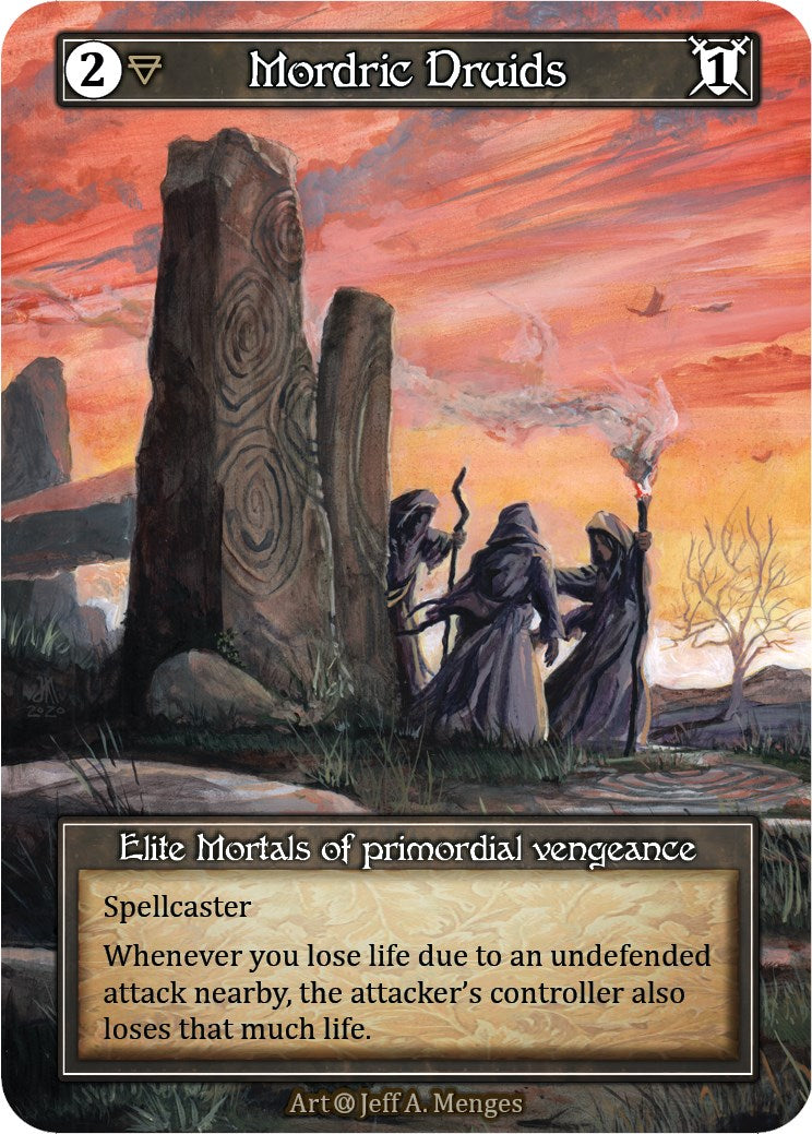 Mordric Druids (Foil) [Alpha] | Exor Games New Glasgow
