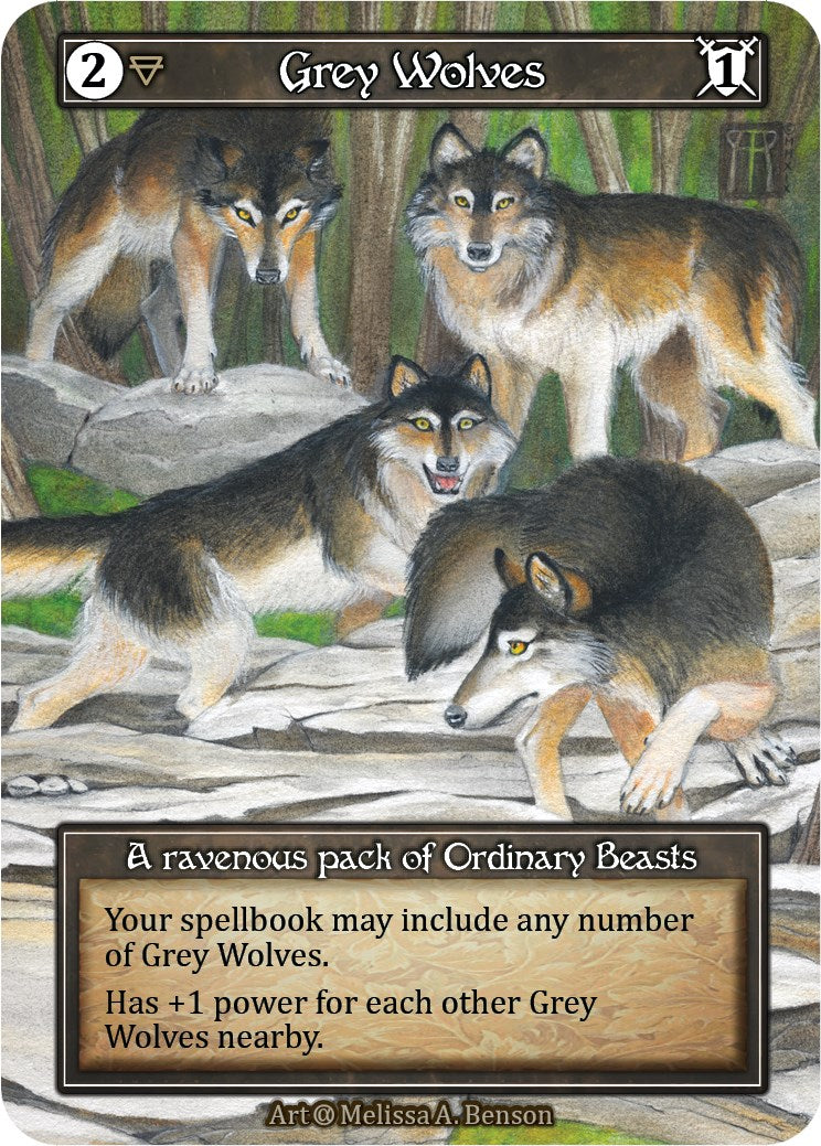 Grey Wolves (Foil) [Alpha] | Exor Games New Glasgow