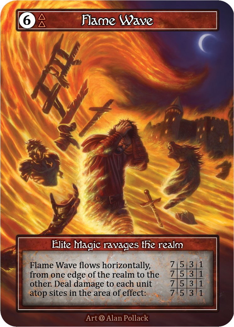Flame Wave (Foil) [Alpha] | Exor Games New Glasgow