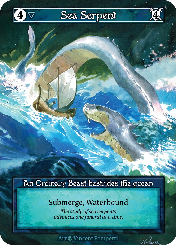 Sea Serpent (Foil) [Alpha] | Exor Games New Glasgow