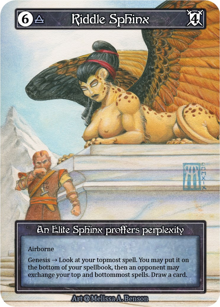 Riddle Sphinx (Foil) [Alpha] | Exor Games New Glasgow