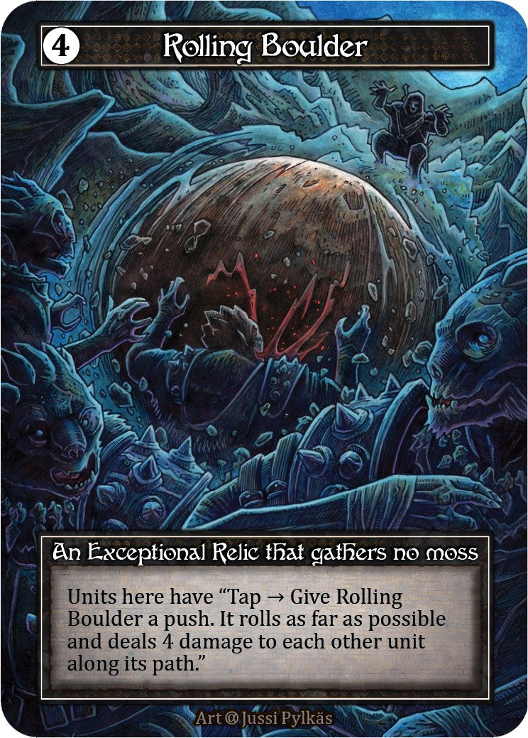 Rolling Boulder (Foil) [Alpha] | Exor Games New Glasgow