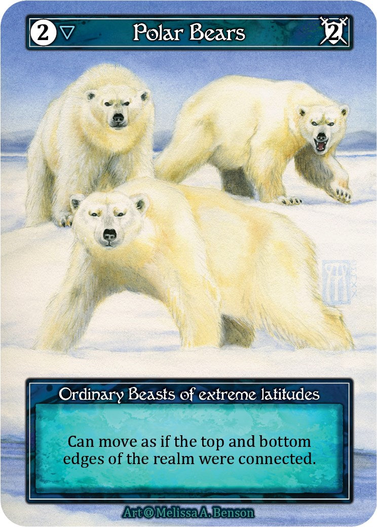 Polar Bears (Foil) [Alpha] | Exor Games New Glasgow