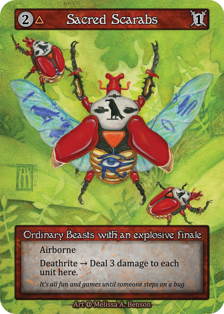 Sacred Scarabs (Preconstructed Deck) [Alpha] | Exor Games New Glasgow