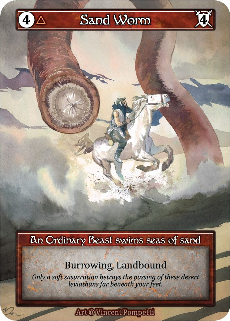 Sand Worm (Foil) [Alpha] | Exor Games New Glasgow