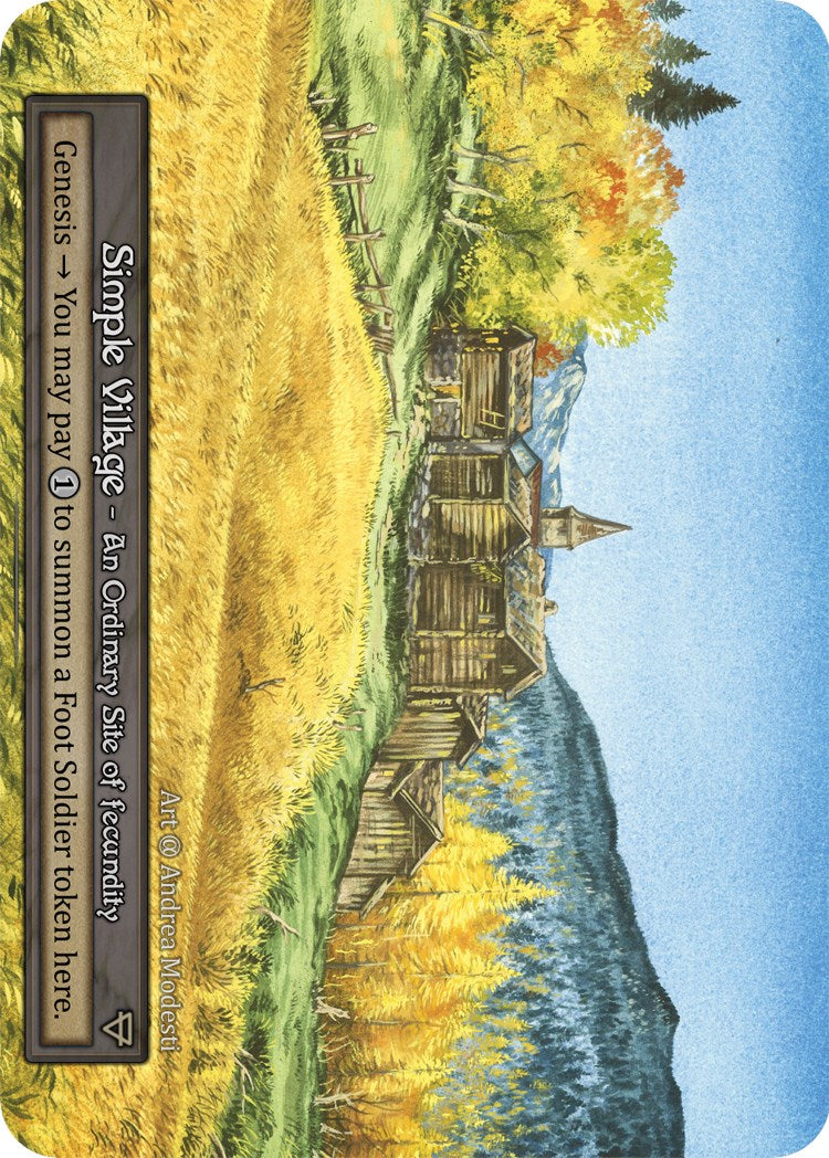 Simple Village (Preconstructed Deck) [Alpha] | Exor Games New Glasgow