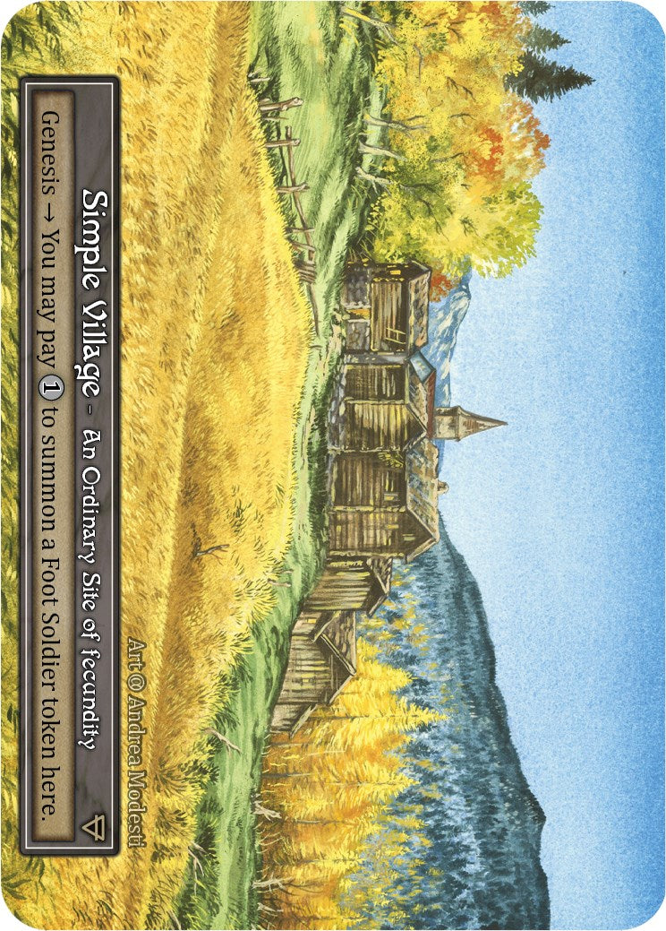 Simple Village (Foil) [Alpha] | Exor Games New Glasgow
