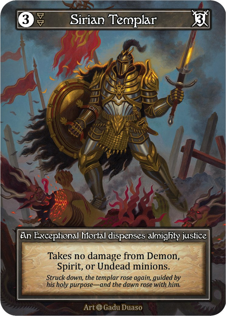 Sirian Templar (Foil) [Alpha] | Exor Games New Glasgow