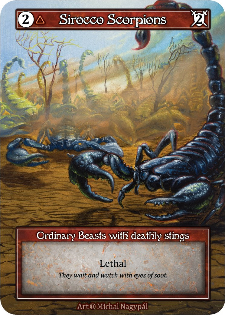 Sirocco Scorpions (Foil) [Alpha] | Exor Games New Glasgow