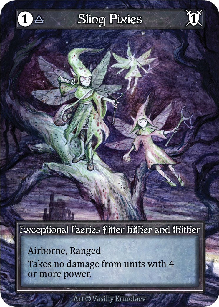 Sling Pixies (Foil) [Alpha] | Exor Games New Glasgow