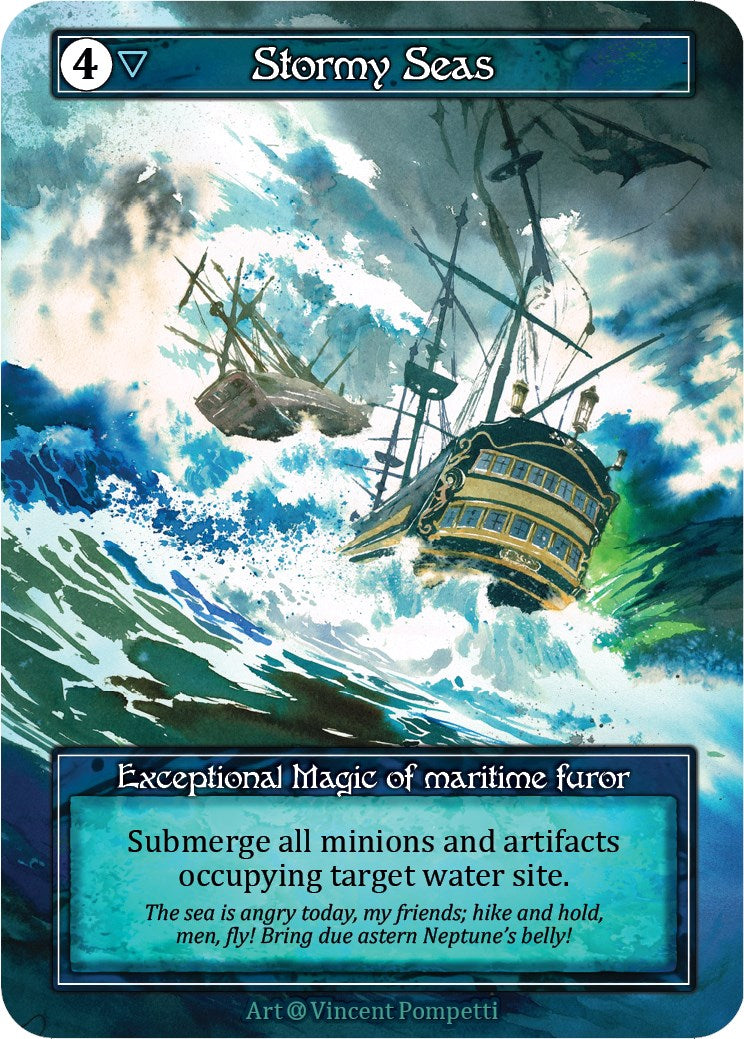 Stormy Seas (Foil) [Alpha] | Exor Games New Glasgow