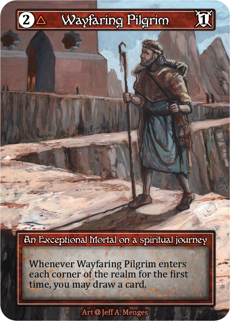 Wayfaring Pilgrim (Foil) [Alpha] | Exor Games New Glasgow