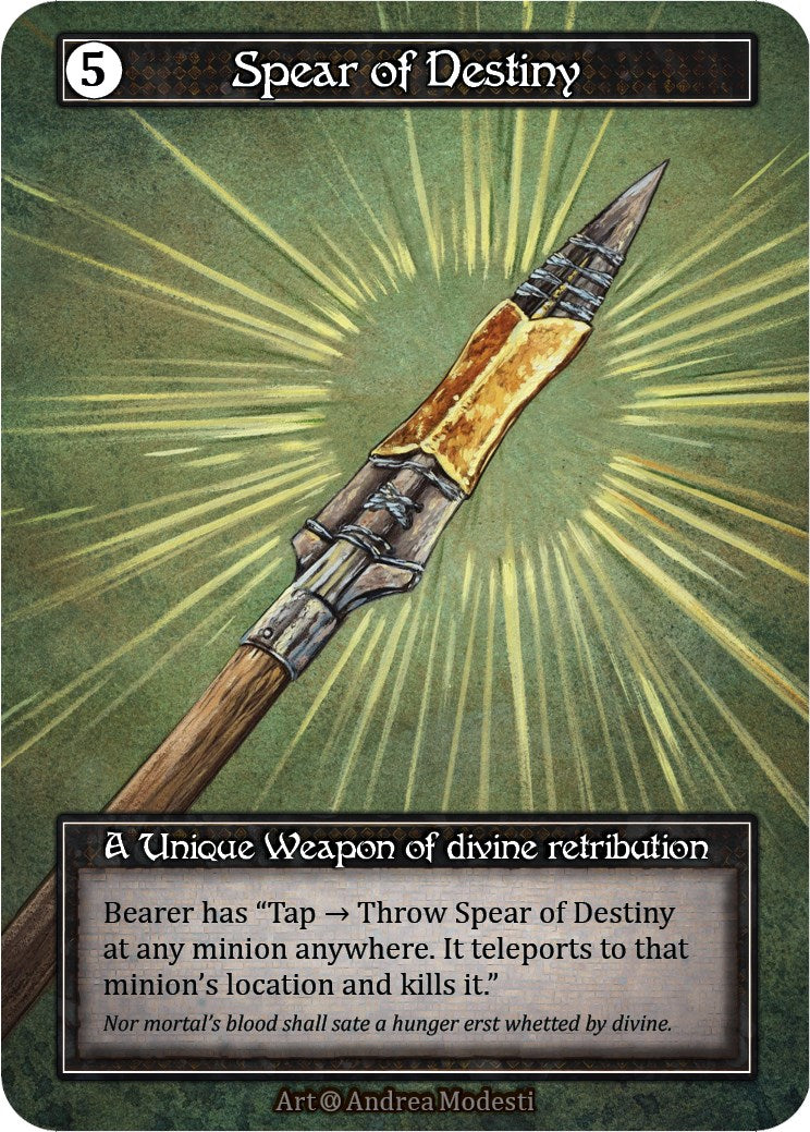 Spear of Destiny (Foil) [Alpha] | Exor Games New Glasgow