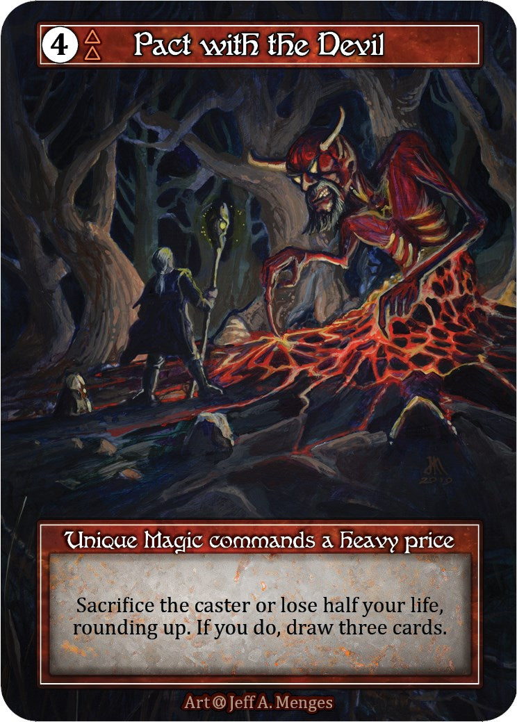 Pact with the Devil (Foil) [Alpha] | Exor Games New Glasgow