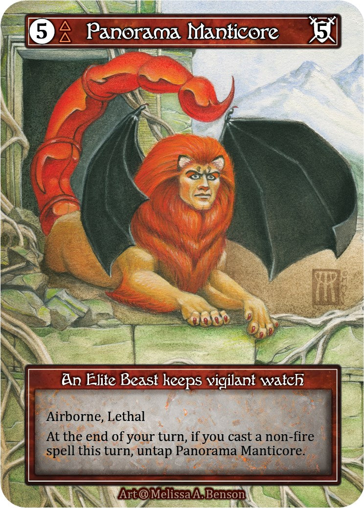 Panorama Manticore (Foil) [Alpha] | Exor Games New Glasgow