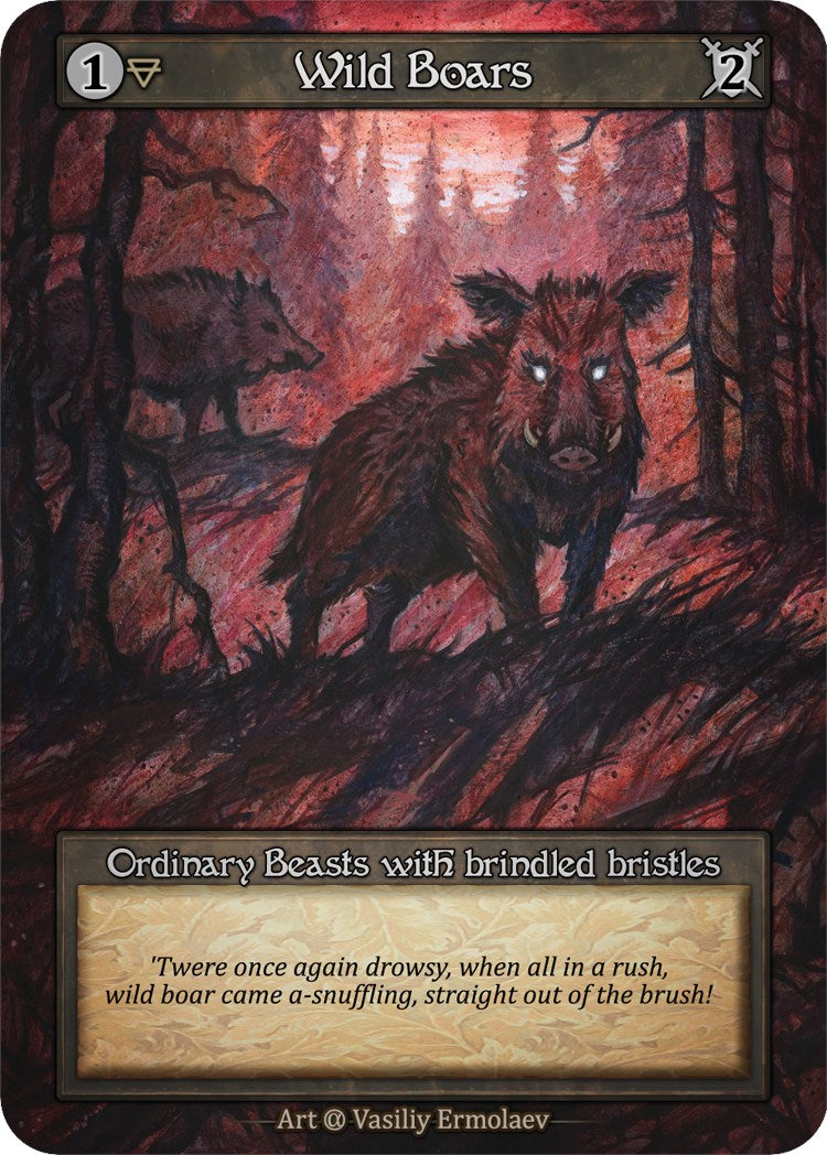 Wild Boars (Preconstructed Deck) [Alpha] | Exor Games New Glasgow