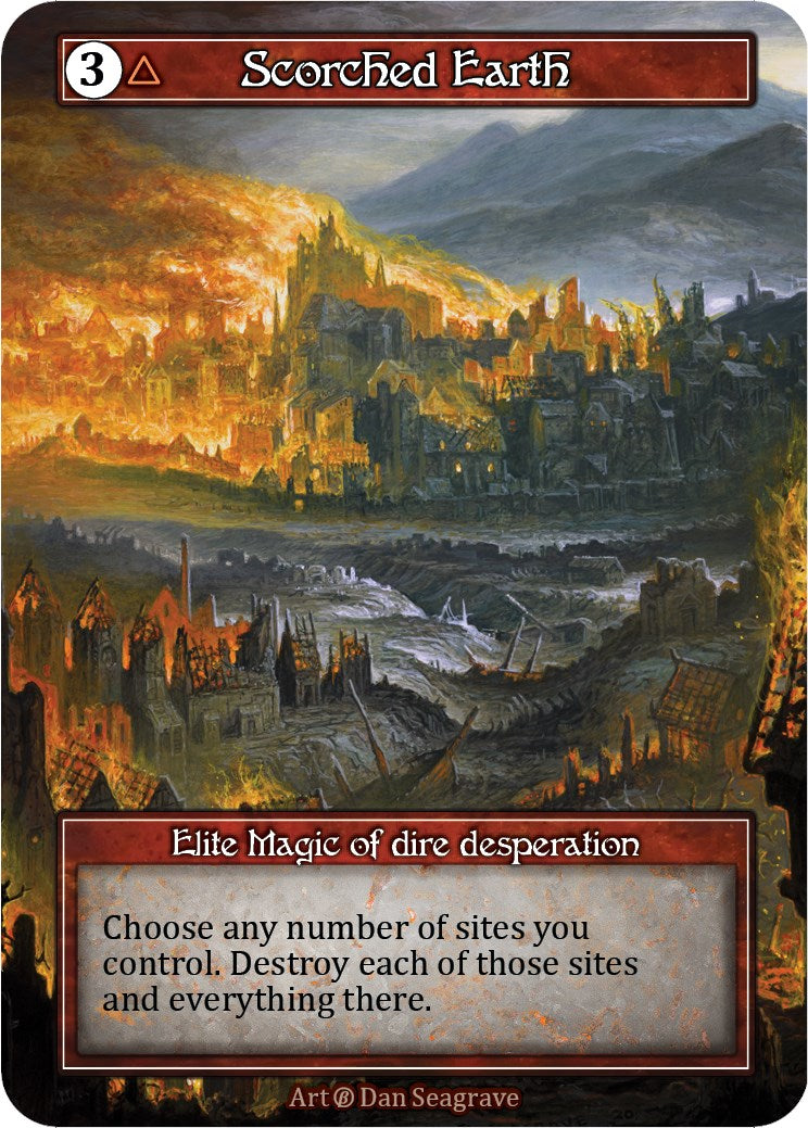 Scorched Earth (Foil) [Beta] | Exor Games New Glasgow