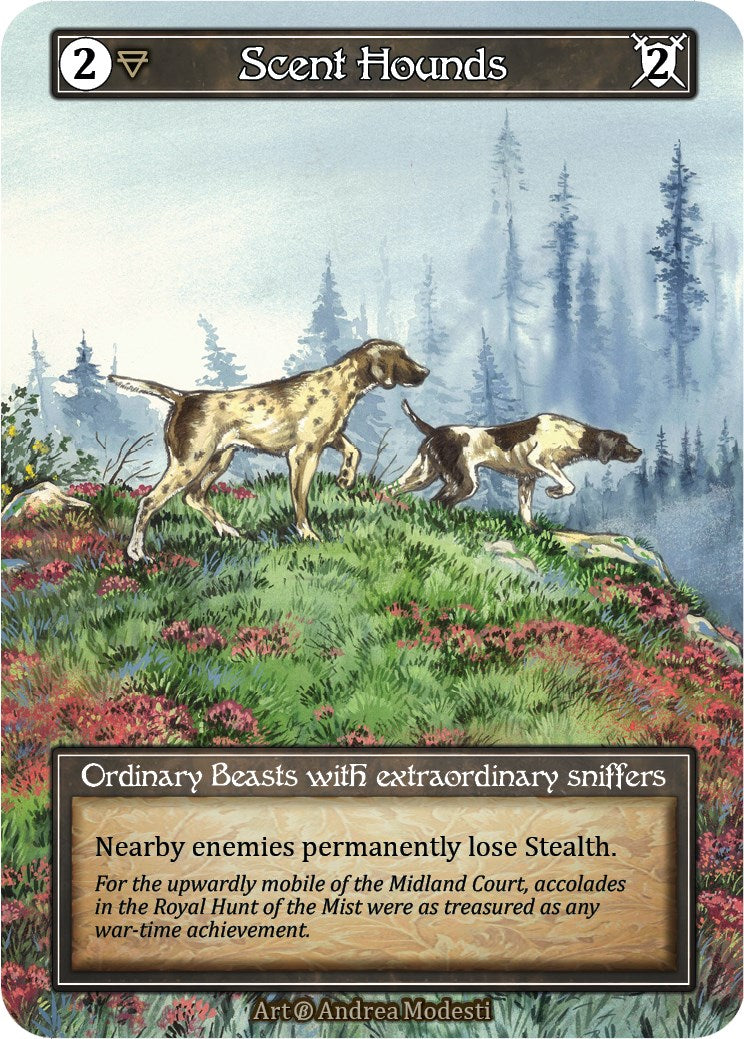 Scent Hounds (Foil) [Beta] | Exor Games New Glasgow