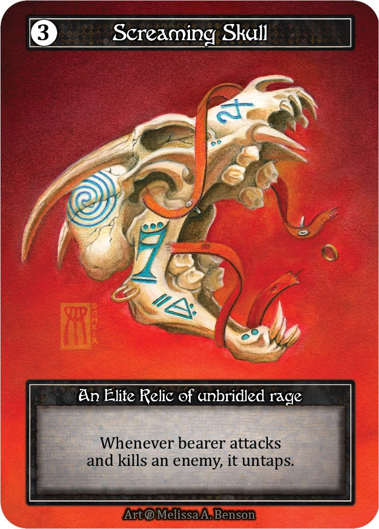 Screaming Skull (Foil) [Beta] | Exor Games New Glasgow