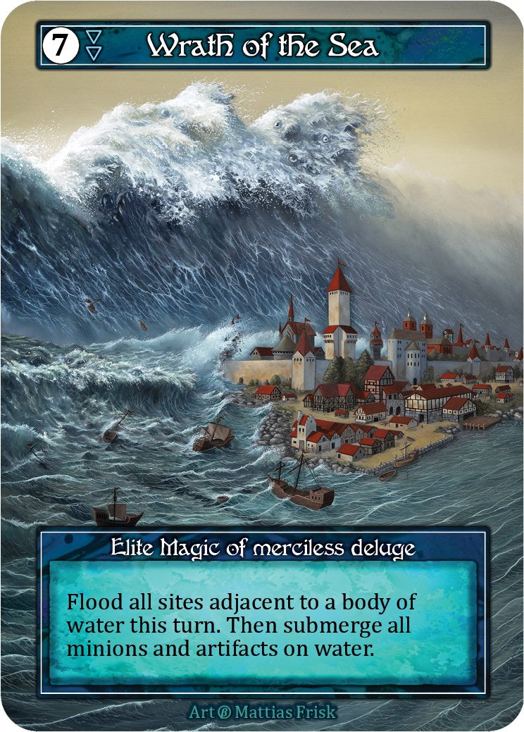 Wrath of the Sea (Foil) [Beta] | Exor Games New Glasgow