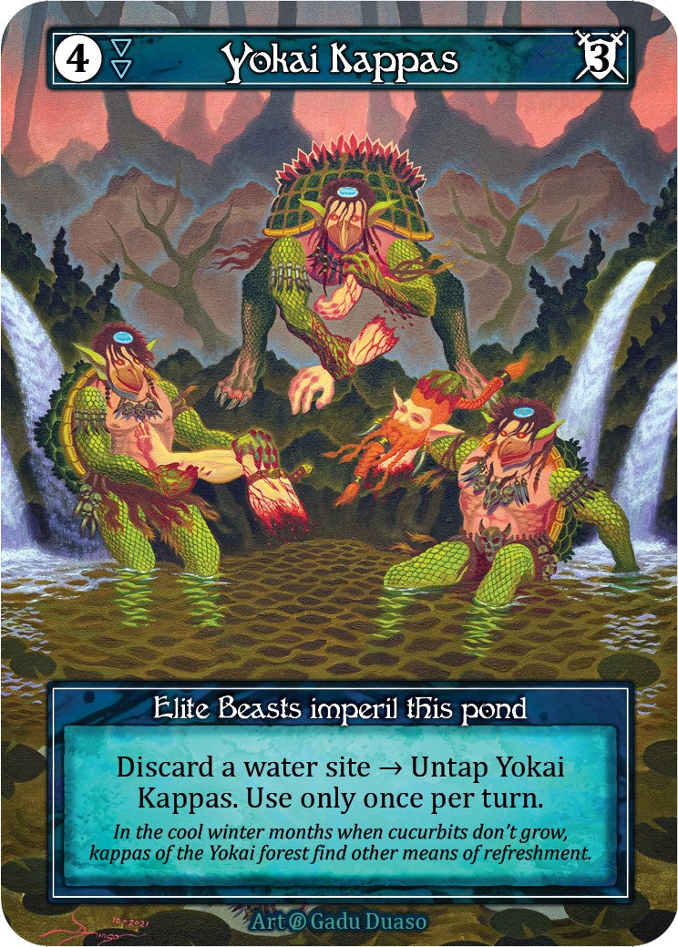 Yokai Kappas (Foil) [Beta] | Exor Games New Glasgow