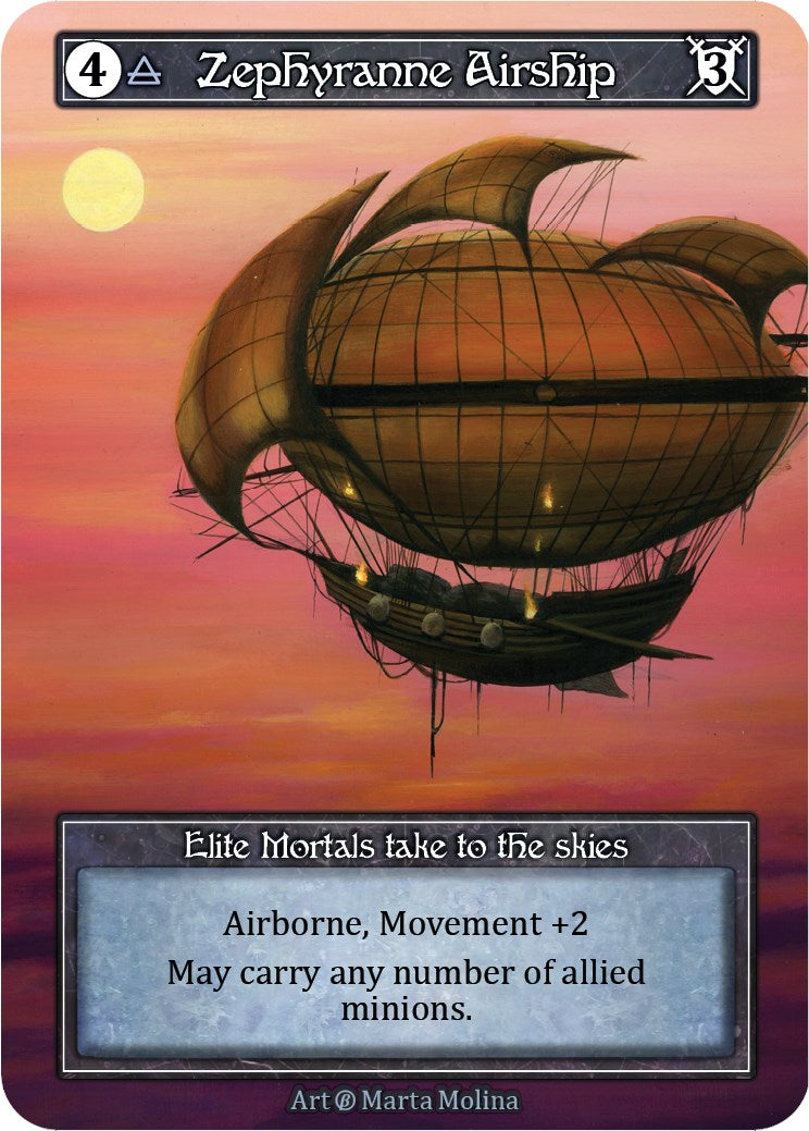 Zephyranne Airship (Foil) [Beta] | Exor Games New Glasgow