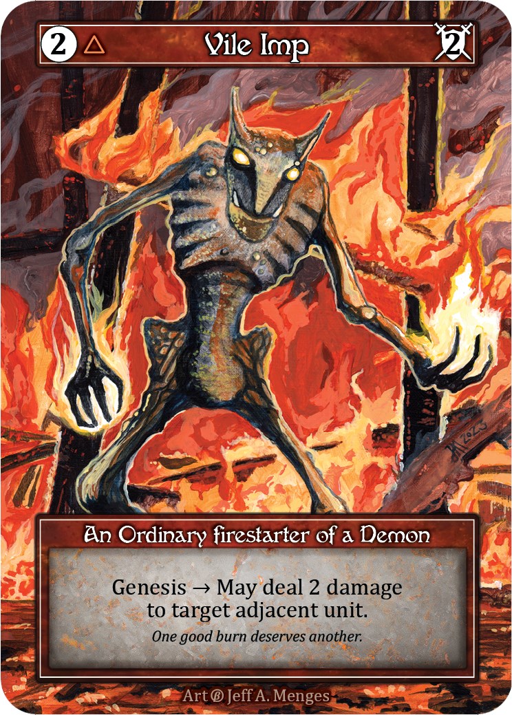 Vile Imp (Foil) [Beta] | Exor Games New Glasgow