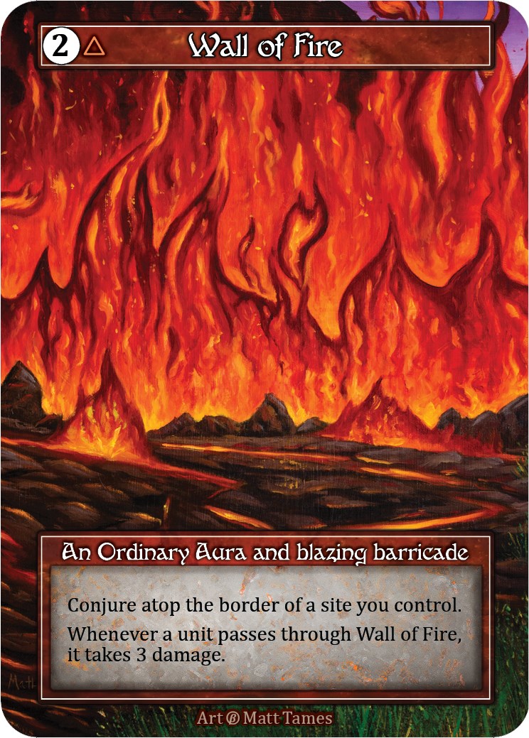 Wall of Fire (Foil) [Beta] | Exor Games New Glasgow