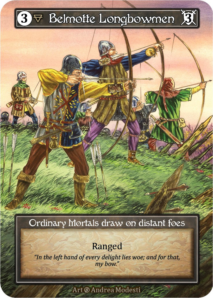 Belmotte Longbowmen (Foil) [Beta] | Exor Games New Glasgow