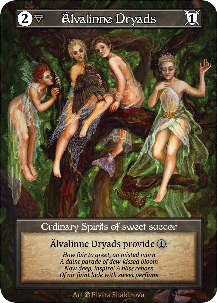 Alvalinne Dryads (Foil) [Beta] | Exor Games New Glasgow